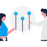 レアアースの供給網で協力する企業を表すイラスト